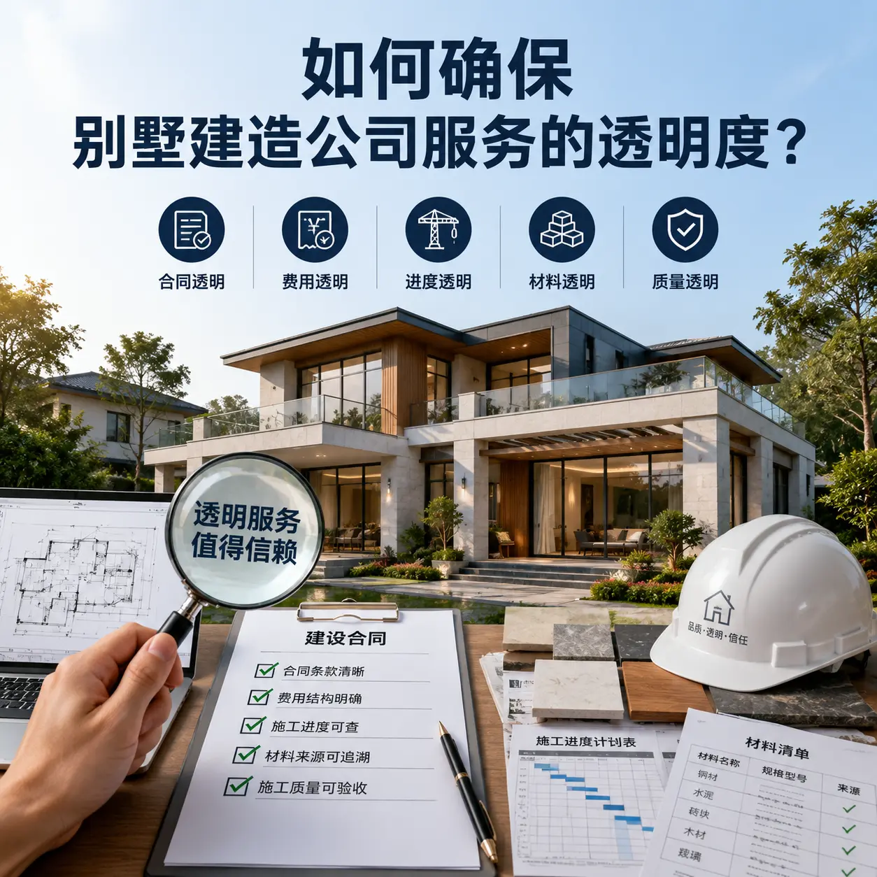 在 印江 如何确保别墅建造公司服务的透明度？