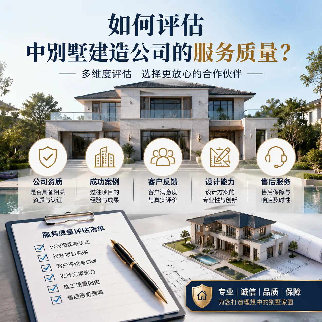 如何评估 印江 中别墅建造公司的服务质量?
