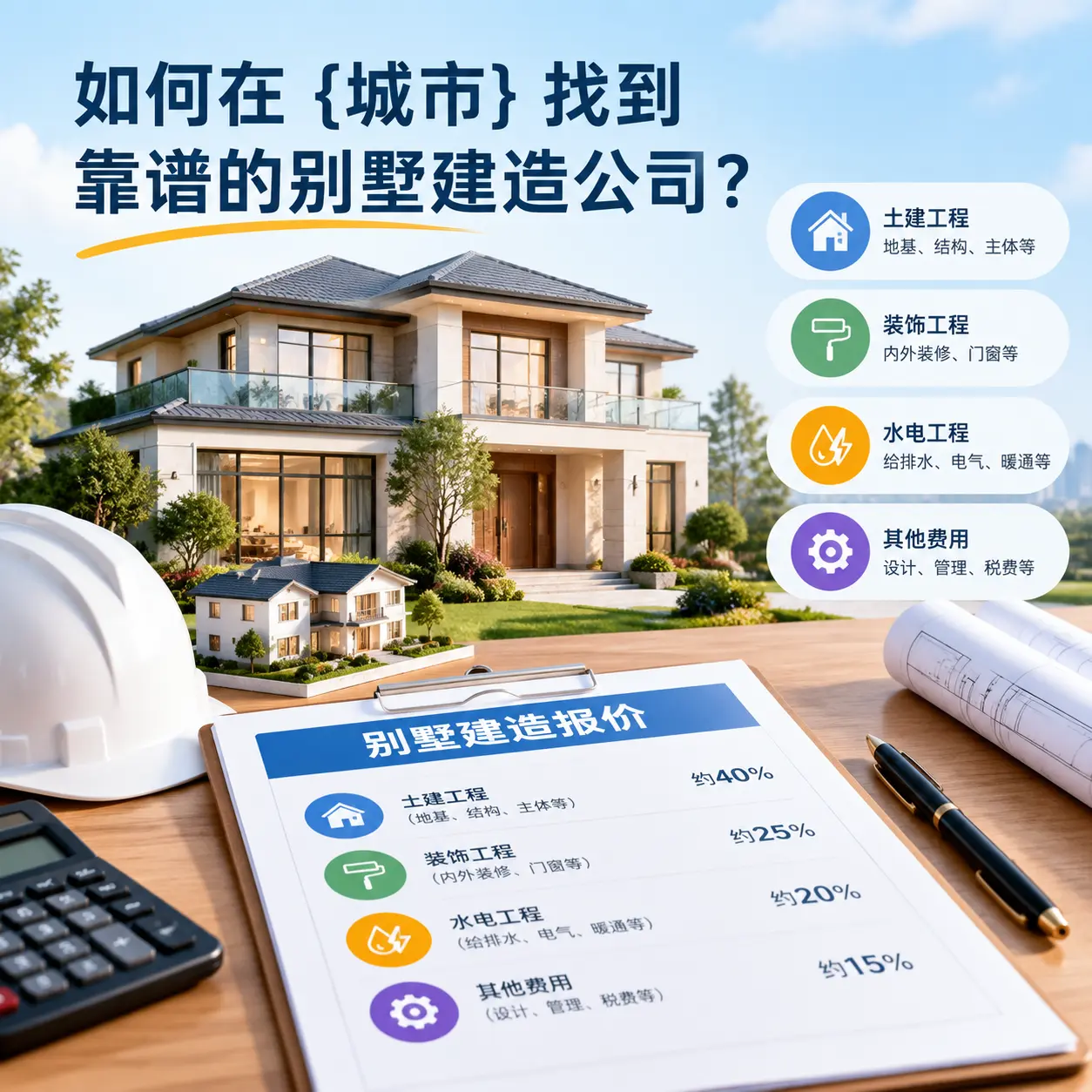 如何在 印江 找到靠谱的别墅建造公司?