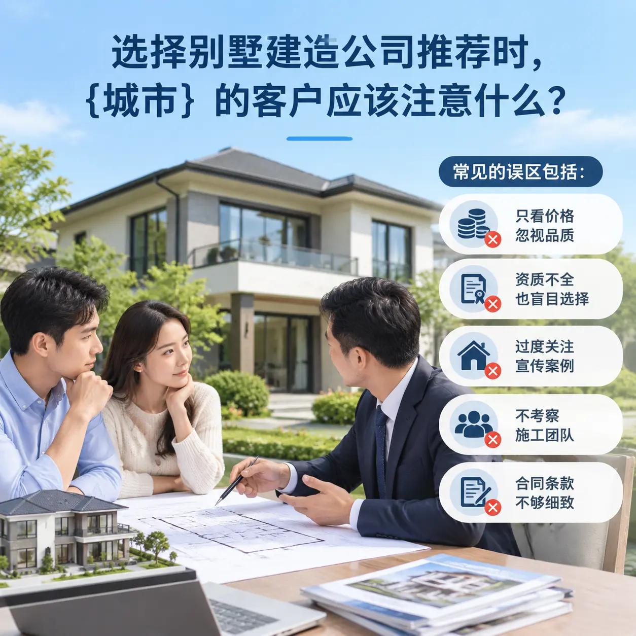 选择别墅建造公司推荐时，印江 的客户应该注意什么？
