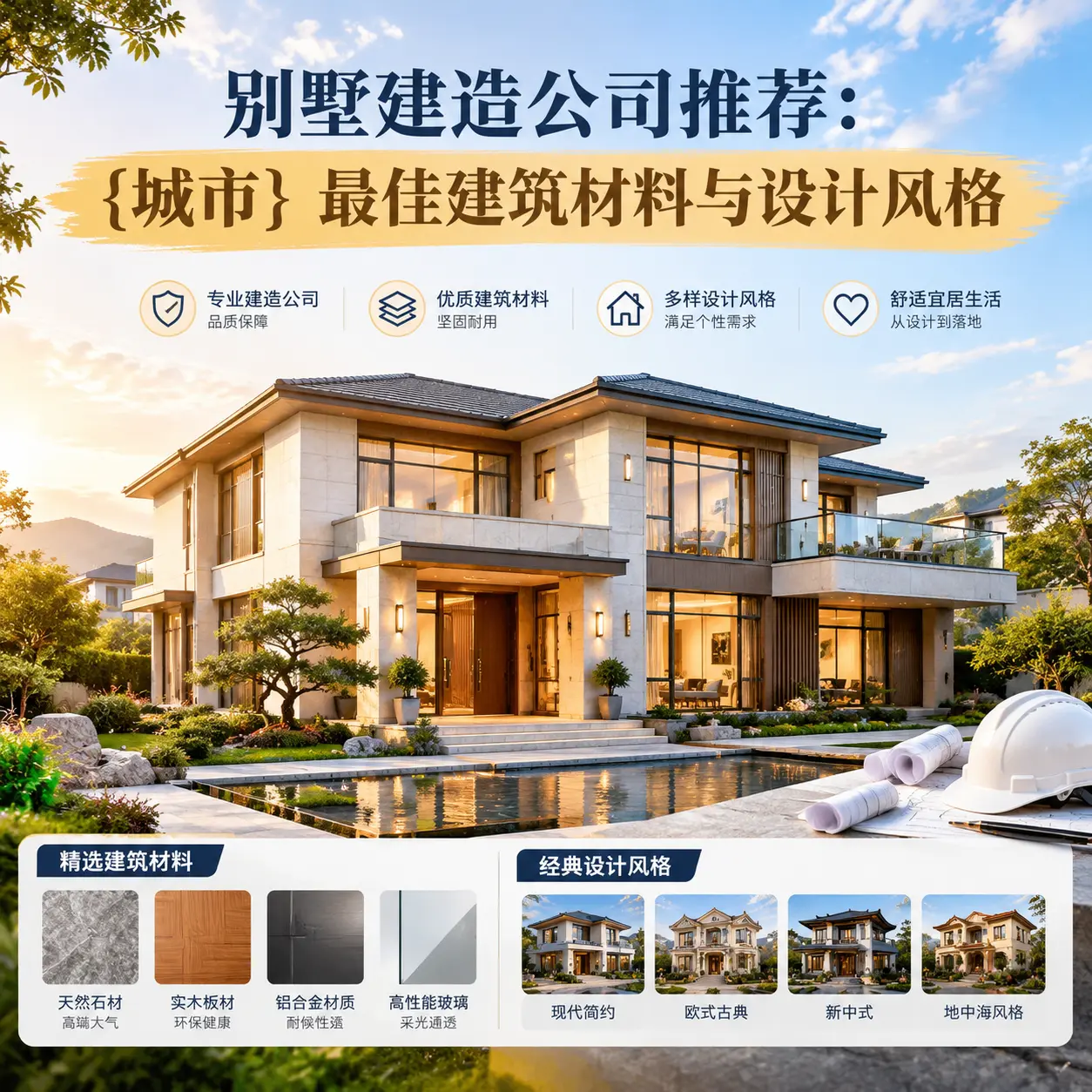 别墅建造公司推荐: 印江 最佳建筑材料与设计风格