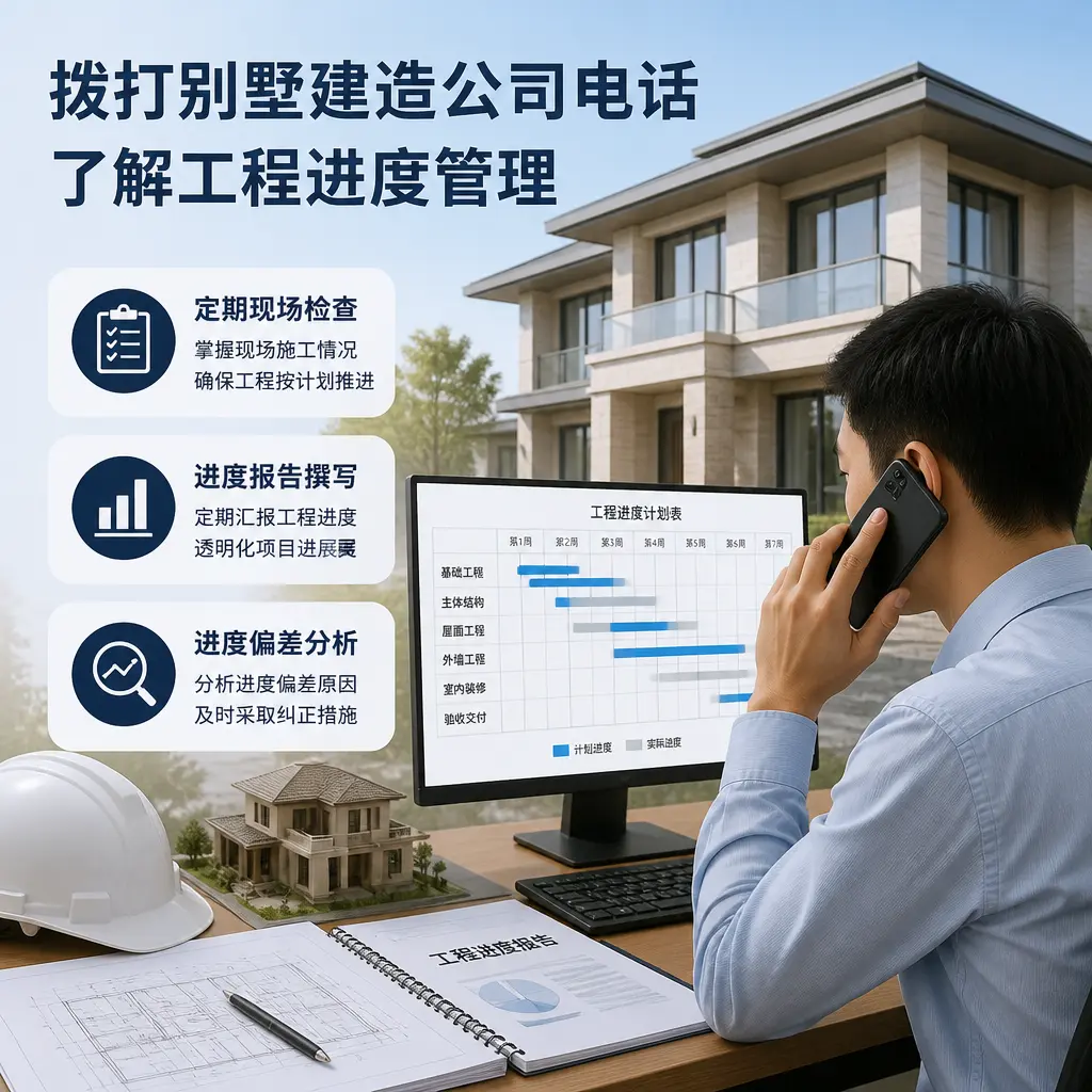 拨打印江别墅建造公司电话，了解工程进度管理